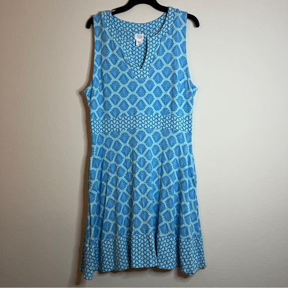 Sigrid Olsen Dresses & Skirts - Sigrid Olsen Blue Patterned Dress XL